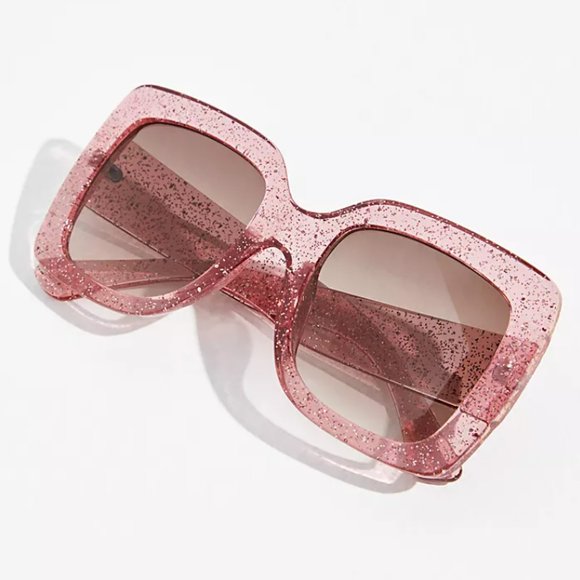 Free People Sugar Oversized Square Sunglasses - NWT - Picture 1 of 9